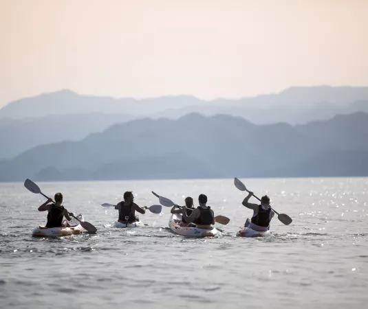 Sunset kayaking