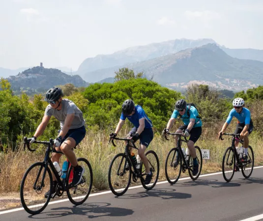 Cycling in Sardinia.