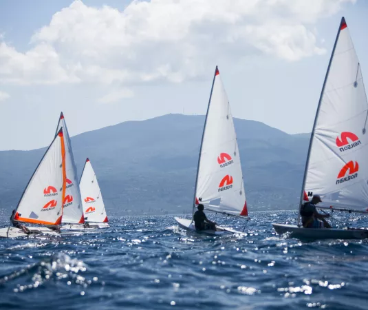 Sailing in Greece.