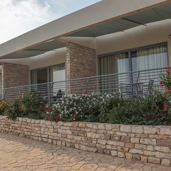 The terraces of the premium rooms