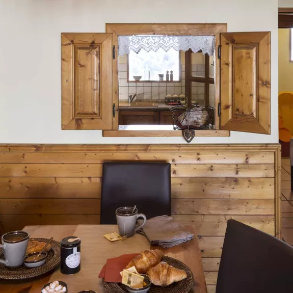Typical breakfast area