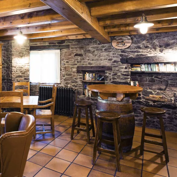 The small bar area