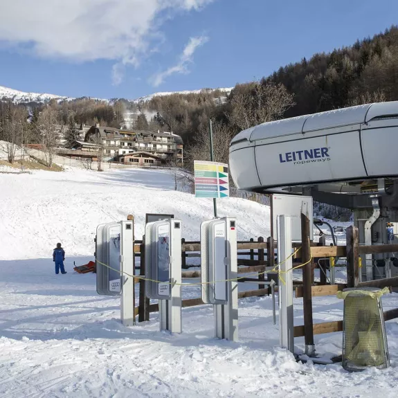 The lifts are 50m away