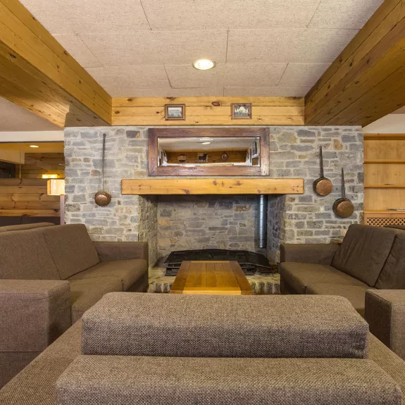 The lounge area
