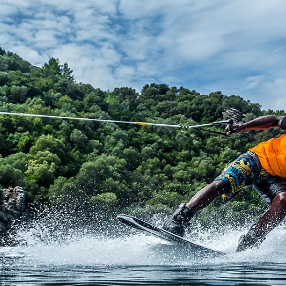 girl wakeboarding 