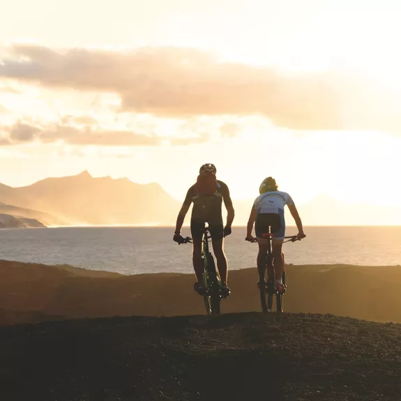 taking in the views on your mountain bike ride