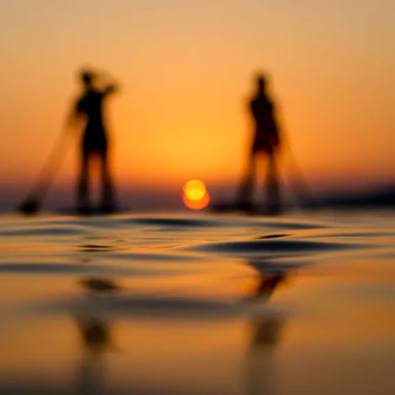 paddle boarding