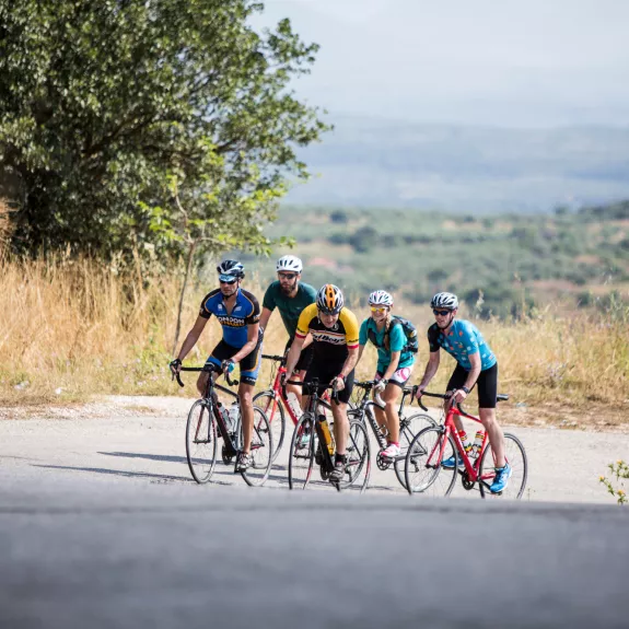 Guided road cycling at Messini Beach Club