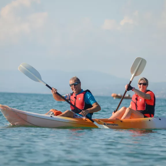 Kayaking at Messini Beach Club