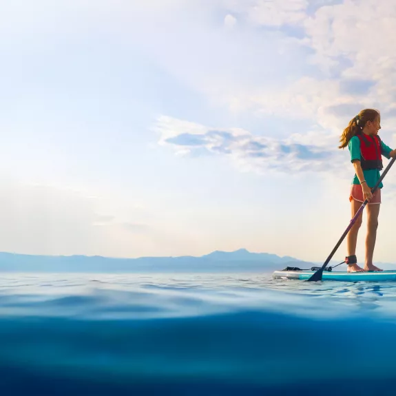Paddleboarding fun