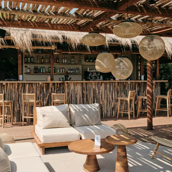 Calm Beach Club bar at Neilson x Mangia's Torre del Barone