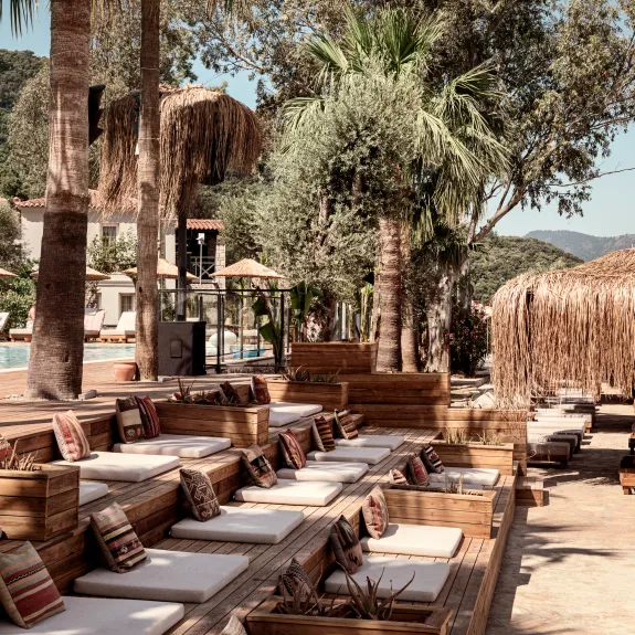 Beach front lounging at Neilson x Cook's Club Adakoy