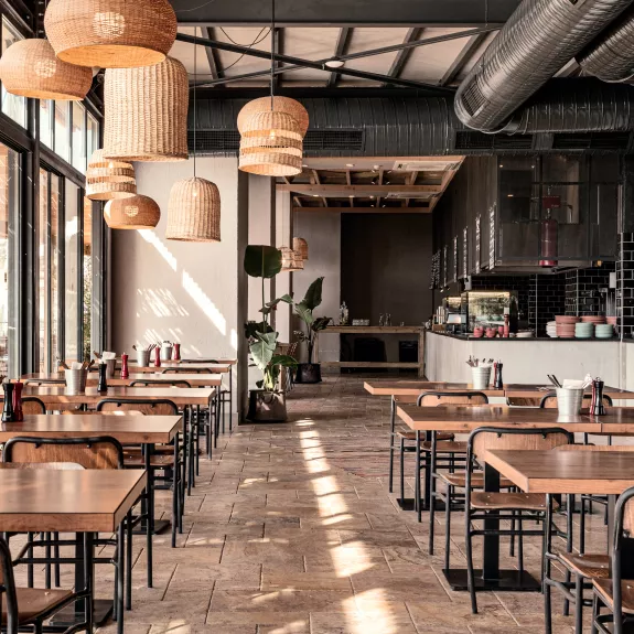 Restaurant seating at Neilson x Cook's Club Adakoy