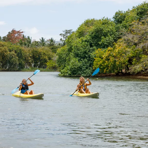 Kayaking along Lime River at Neilson x The Ravenala Attitude