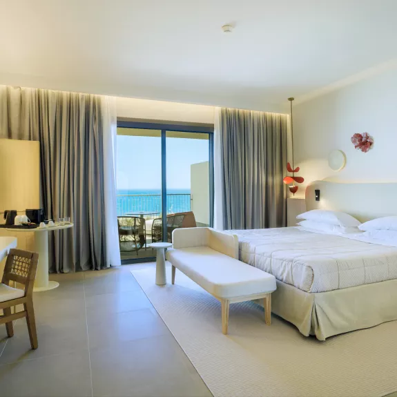 A typical Junior Suite at Neilson x Mangia's Torre del Barone Resort