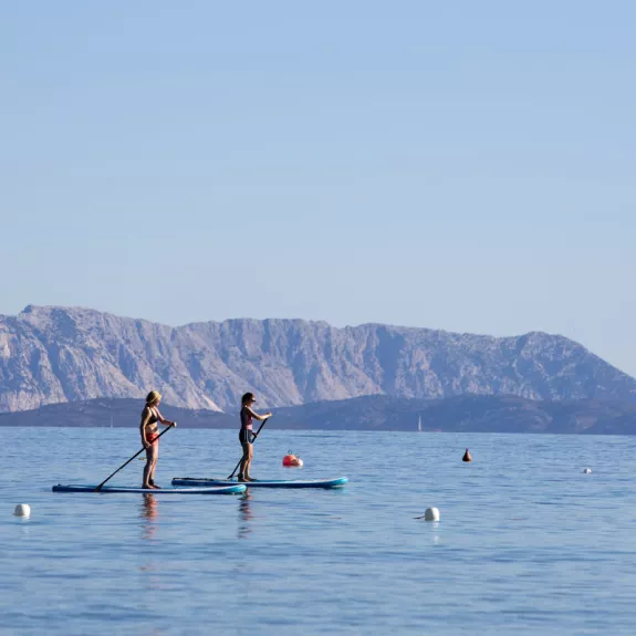 Sardinia paddleboarding.