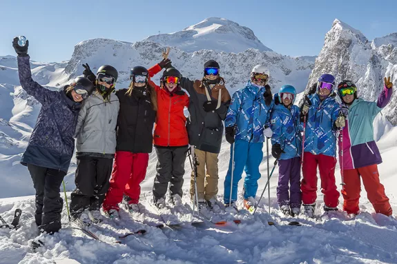 Group of skiers
