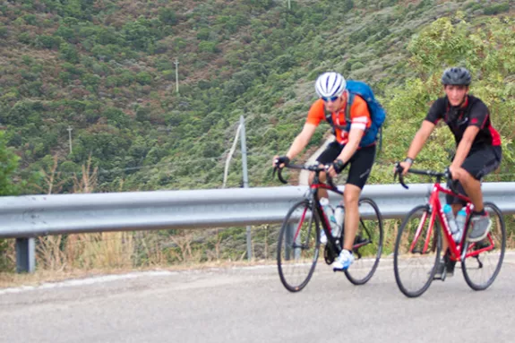 4 people on road bikes