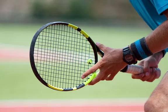 Man playing tennis