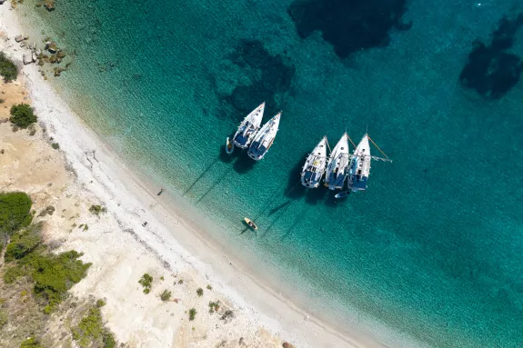 Docked in a secluded bay