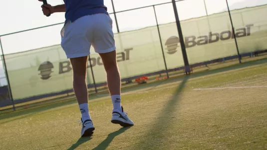 People playing tennis