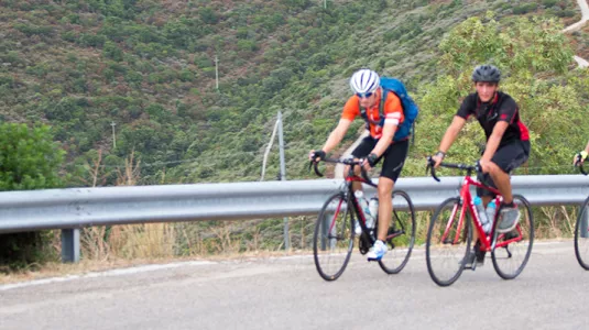 4 people on road bikes