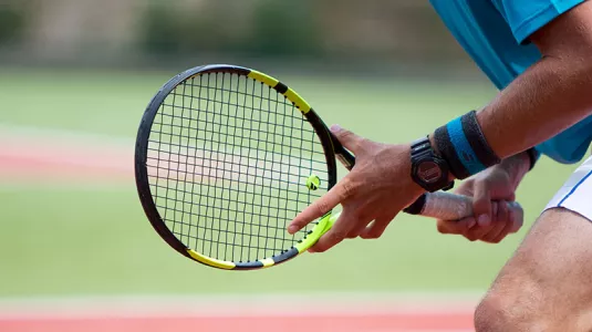 Man playing tennis