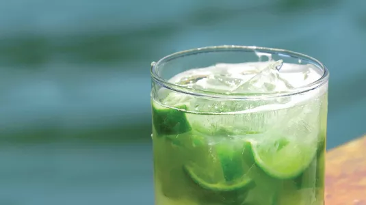 Caipirinha cocktail 