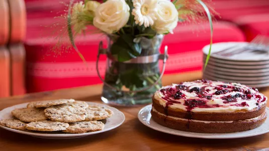 cake and biscuits