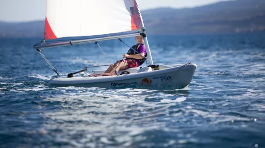 kid sailing