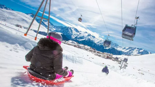 tobogganing