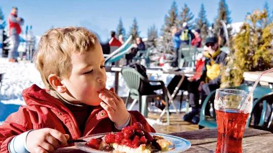 Boy eating