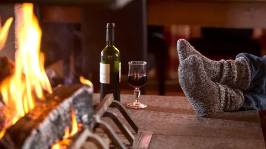 open fire
