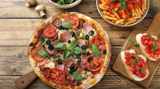 pizza and pasta