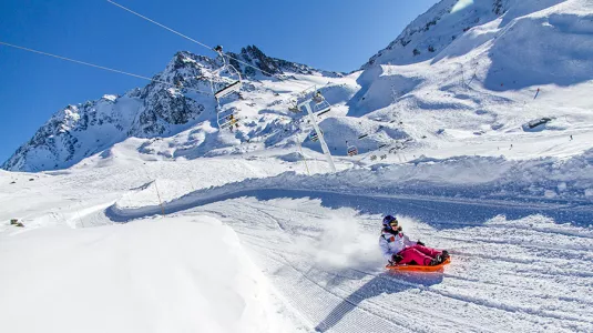 tobogganing