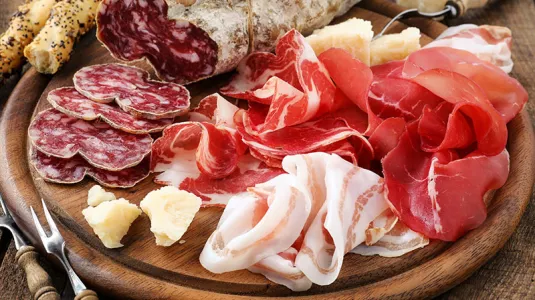 Polenta and cured meats