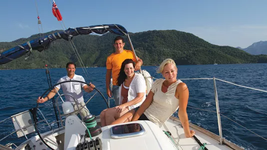 Yacht sailing