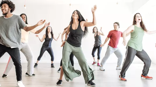 An exercise class for everyone