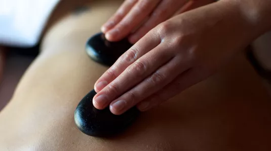Hot stone massage