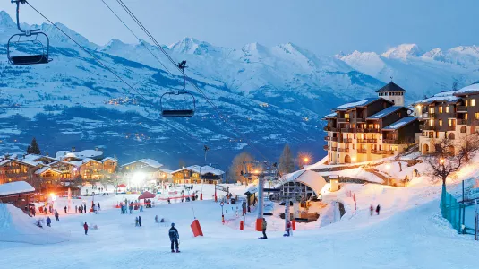 Belle Plagne by night