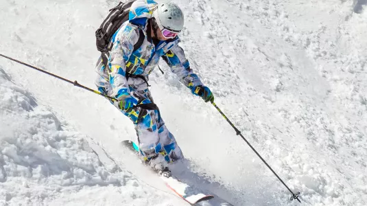 confident skier
