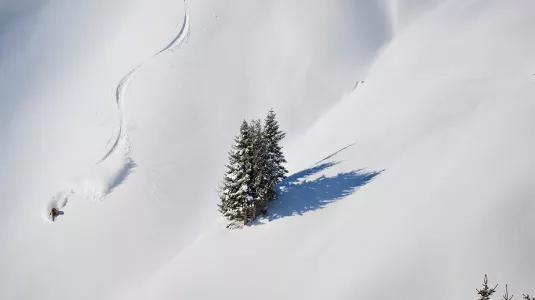 Long rounded slopes