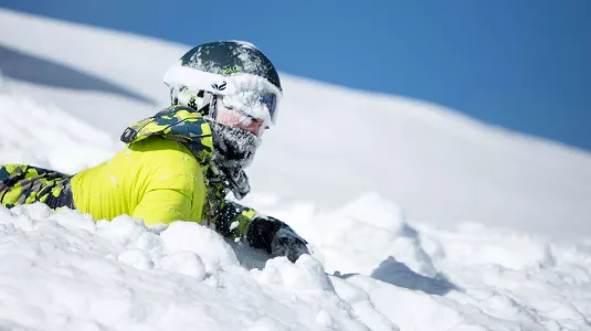 boy in snow