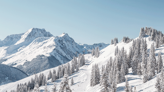 scenic ski scene