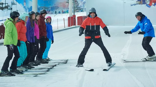 learn to ski