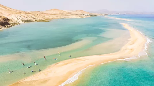 windsurfing in Fuerteventura