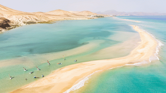 windsurfing in Fuerteventura