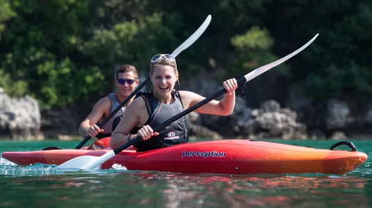 Kayaking at Retreat Beachclub