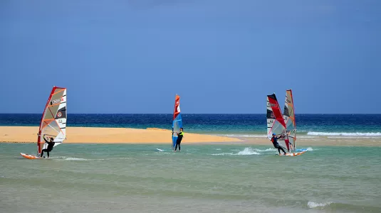 windsurfing in the canary islands