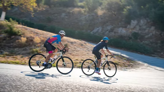 Couple cycling